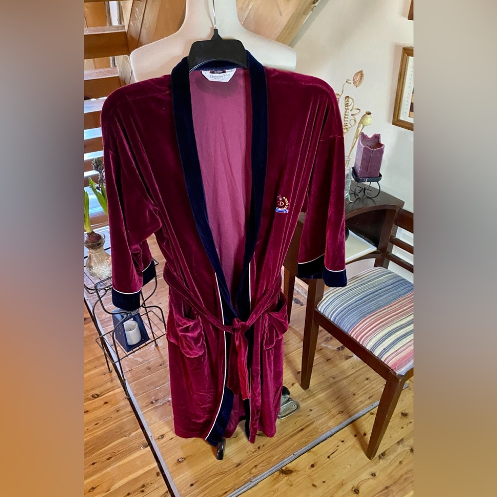 🔥Vintage Christian Dior Monsieur Velour Robe🔥